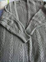 Women Hollow V-Neck Knit Cardigan