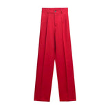 Women Office Straight Pants