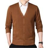 Men V-Neck Knit Cardigan