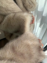 Oversized Faux Fox Fur Winter Coat