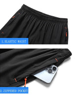Summer Sports Shorts Men Plus Size Elastic Waist Breathable
