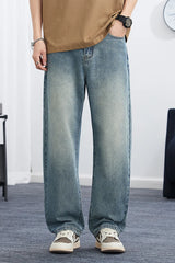 Men Korean Loose Jeans