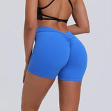 Women V Curve Push Up Yoga Shorts