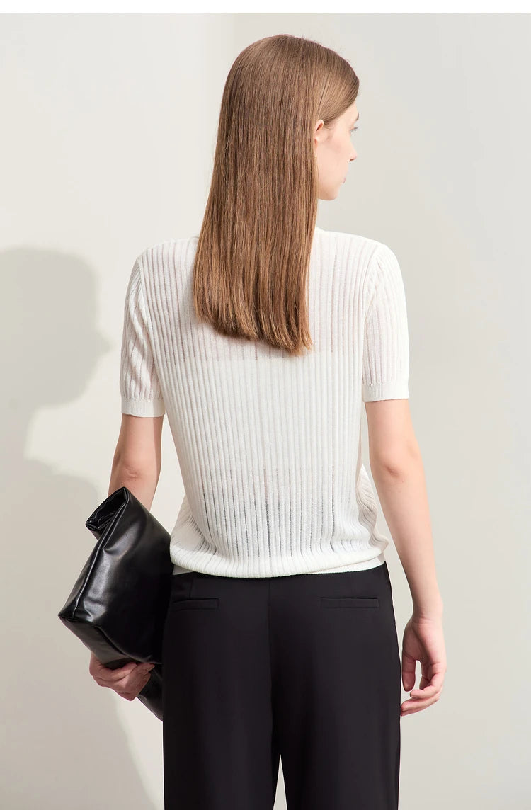 Women's Jacquard Pocket Knit Sweater