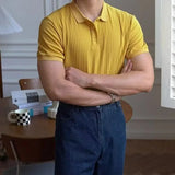 Men Stripe Polo Shirt