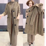 Women Twists Long Knit Cardigan