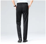 Men's Plus Size Business Trousers – Classic Black