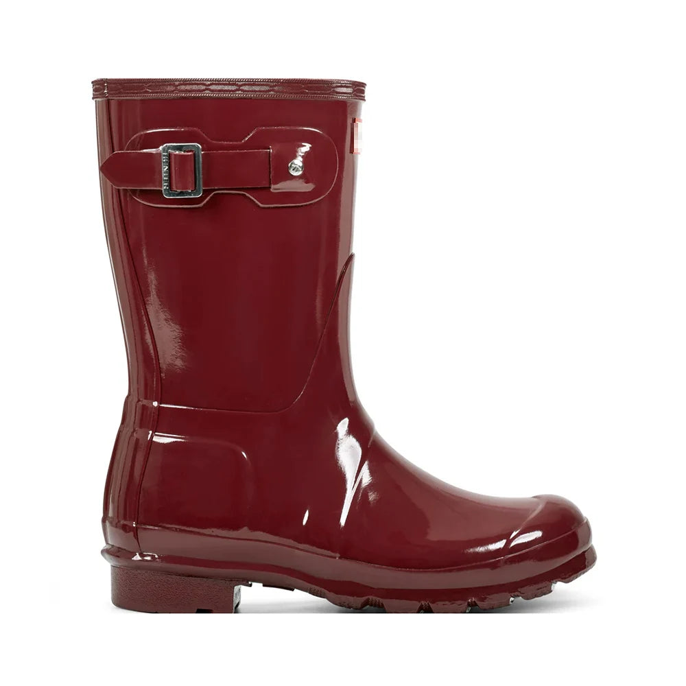 Women Mid Calf Boots Embroidered Leather