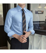 Men Slim Striped Shirt