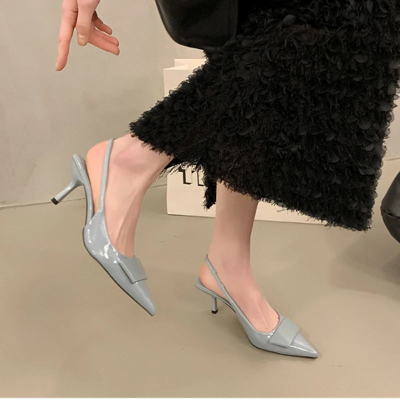 Pointed Toe Slingback Heels – Summer 2025