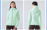 Women Thick Warm Hooded Sports Jacket