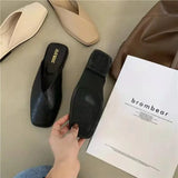 Women Designer Mules Leather Sandals