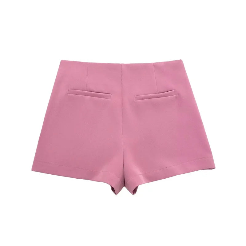 Women Asymmetrical Skort Shorts