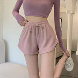 Women Loose Wide Leg Sports Shorts