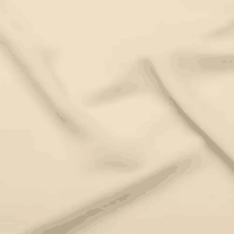 Close-up of smooth, beige satin fabric ideal for elegant wedding dresses.