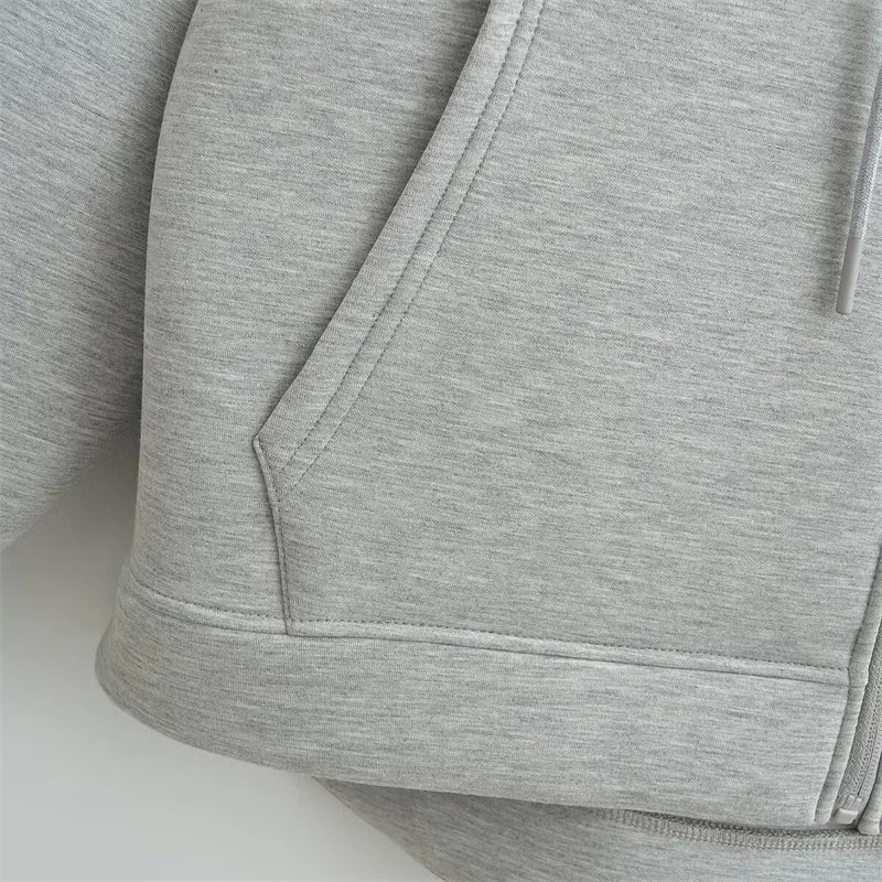 Women's Oversized Zipper Hoodie Jacket