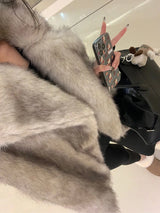 Oversized Faux Fox Fur Winter Coat