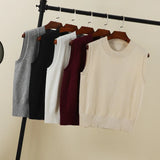 Women's Preppy Style Knit Vest