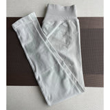 Women Seamless Ribbed Scrunch Yoga Leggings