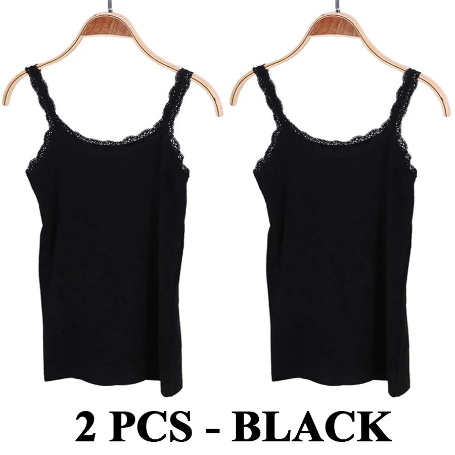 Women Cotton Lace Camisole