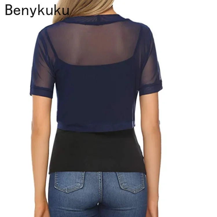 Summer Tulle Bolero Shrug Cropped Jacket