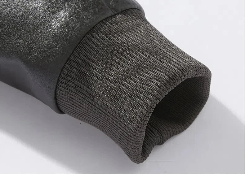 Men's Plus Size PU Motorcycle Suit – Fleece Jacket