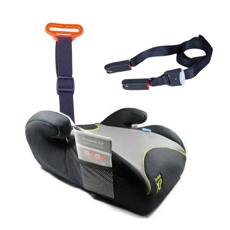 Japanese Lily child safety car seat with colorful straps for kids aged 3-6 years, made from safe materials.