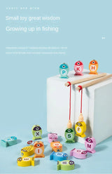 Wooden Alphabet Fishing Game Toy