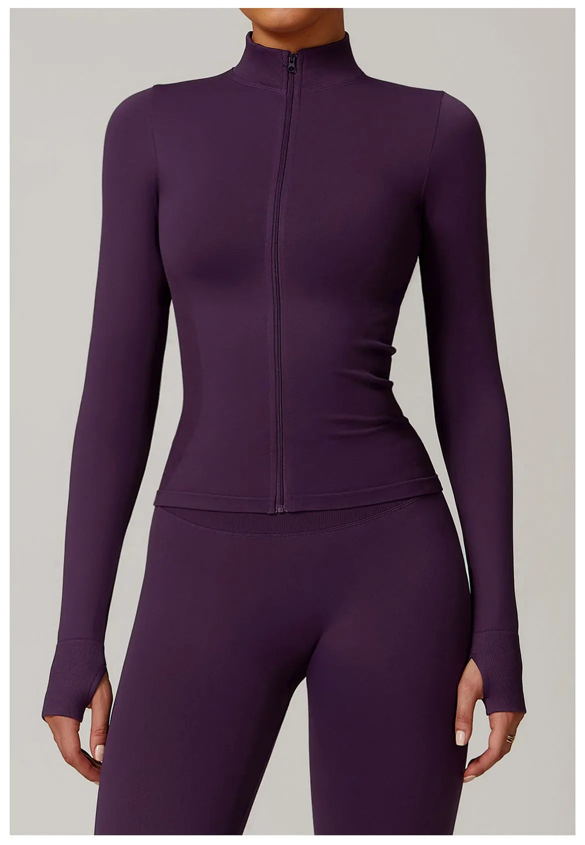 Seamless Women's Long Sleeve Yoga Jacket – Windproof Running Sports Top