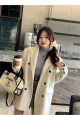 Women's Retro Red Turtleneck Sweater