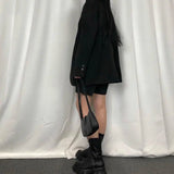 Women Mid Calf Boots Chelsea Lace Up Style