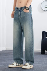 Men Korean Loose Jeans