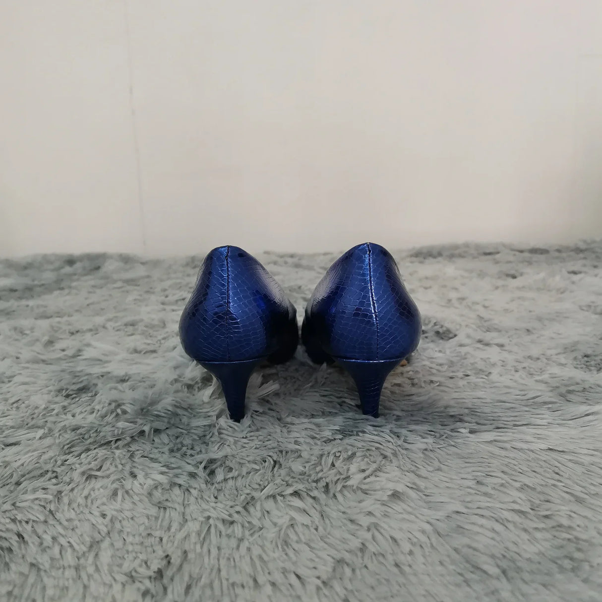 5cm Crocodile Pumps – Low Heel Red Heels 2025