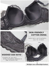 Women Plus Lace Bra Set