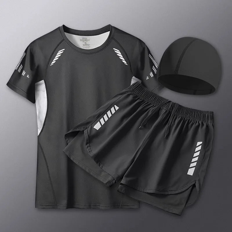 Men Swimwear Set Beach Surf Suit