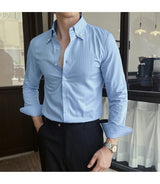 Men Slim Striped Shirt
