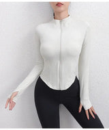 Women Textured Long Sleeve Running Jacket