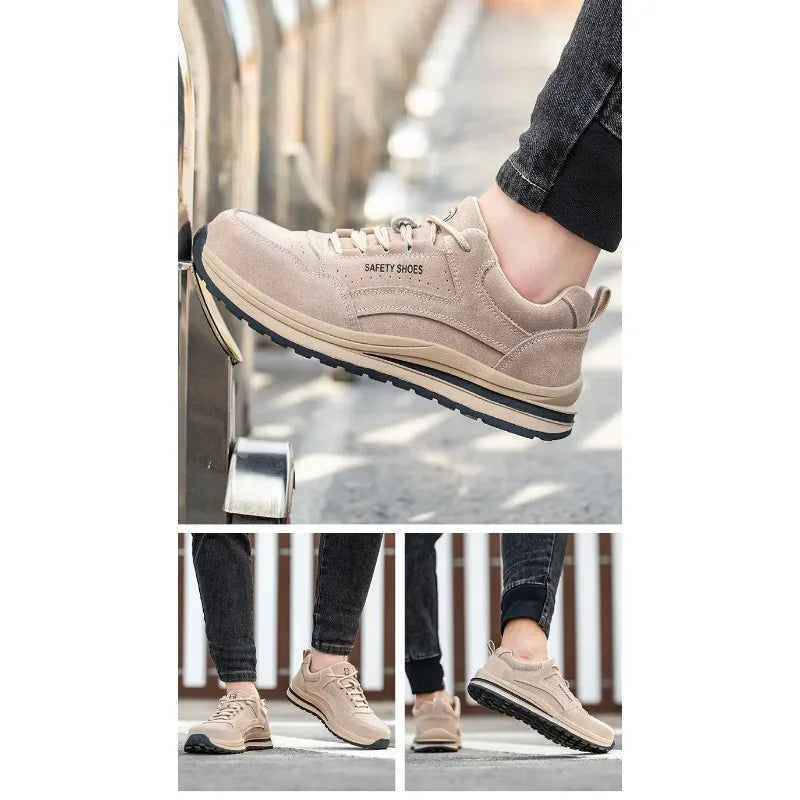 Women Safety Shoes Anti Puncture Work Sneakers