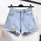 Summer Women's High Waist Cowboy Denim Shorts