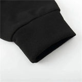 Men's Plus Size Graphic Hoodie – Black Long Sleeve