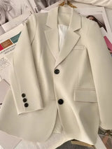 TrendyCore™ – Streetwear Office Blazer (Long Sleeve, Korean Fit, 2025 Vibe)