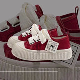 Women Canvas Shoes Soft Sole Lace Up Sneakers