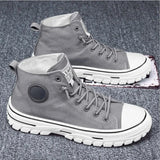 Men’s High-Top Skateboarding Canvas Shoes