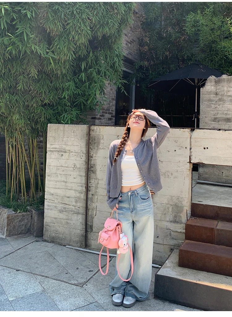 Women's Long Sleeve Knit Cardigan