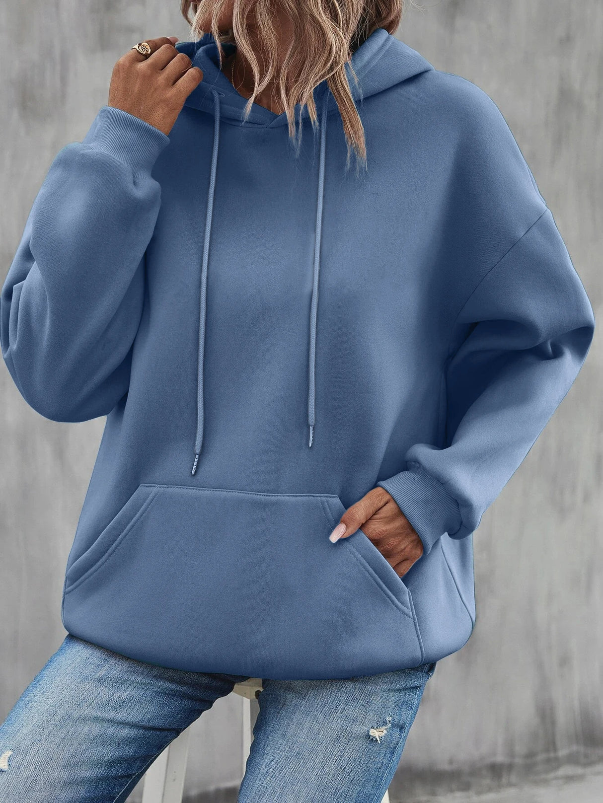 Solid Pocket Hoodie