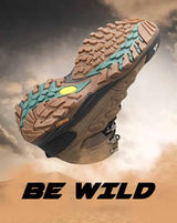 HIKEUP Men High Top Outdoor Hiking Boots