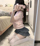 Kawaii Cartoon Hooded Summer Short Jacket