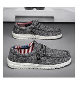 Men Casual Canvas Slip On Loafers