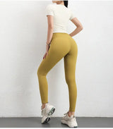 Women Compression T-Shirt Seamless Short Sleeve Gym Top