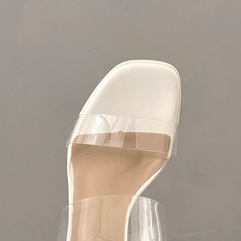 Clear Open Toe Platform Mules – Summer 2025